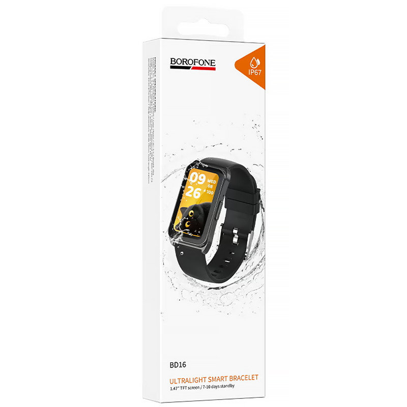 Купити Фітнес-трекер Borofone BD16 Smart bracelet (Black) на vchehle.ua
