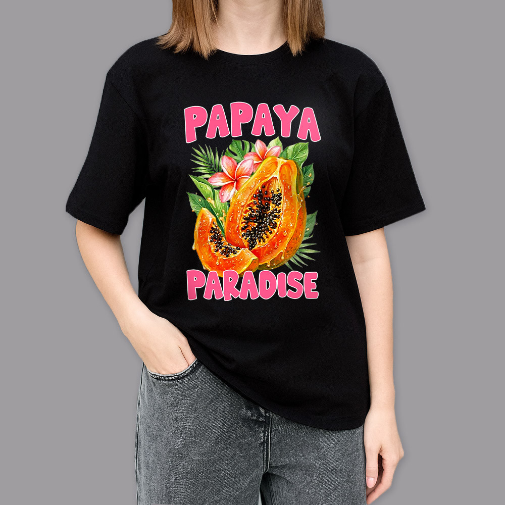 Фото Футболка черная Papaya в магазине vchehle.ua