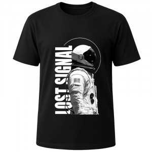 Футболка чорна Space astronaut