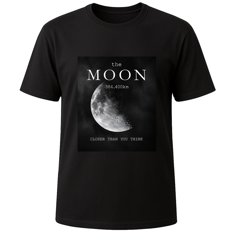 Футболка черная Moon (M)