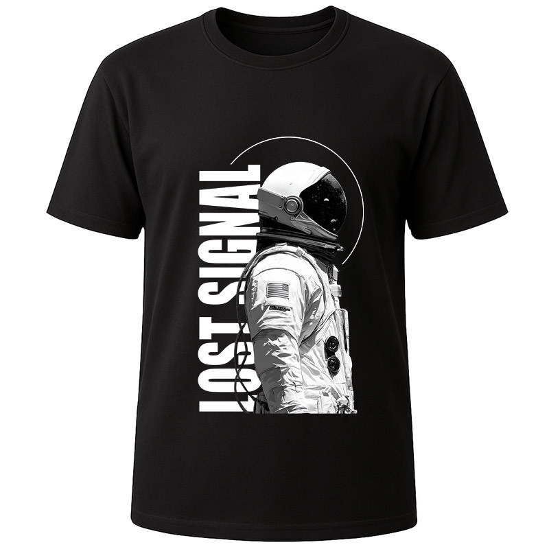 Футболка чорна Space astronaut (XL)