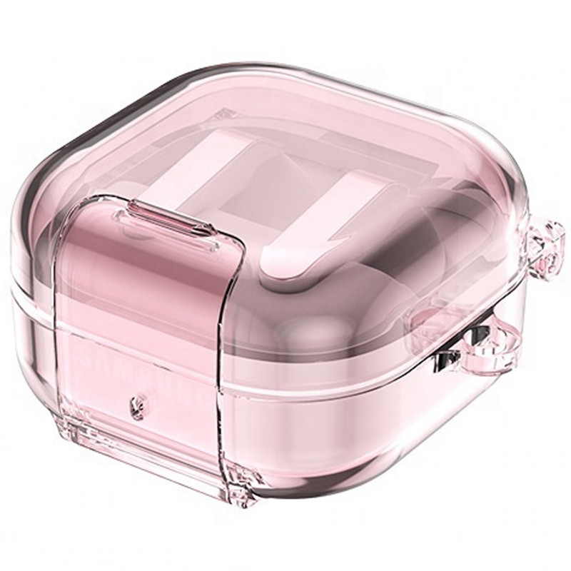 Фото Футляр Crystal Lock Series для Samsung Galaxy Buds 4 / 4 Pro (Pink) на vchehle.ua