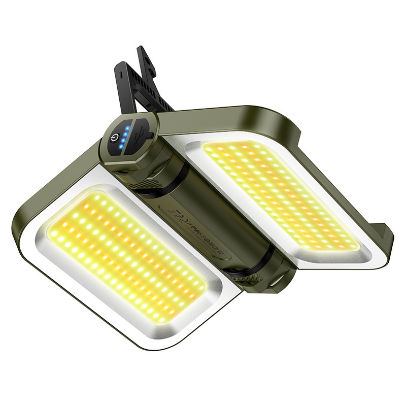 Фото Кемпинговый фонарь Hoco DL22 solar-powered (5000 mAh) (Green) на vchehle.ua