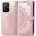 Фото Шкіряний чохол-книжка Art Case з візитницею на Xiaomi 11T / 11T Pro (Рожевий) на vchehle.ua