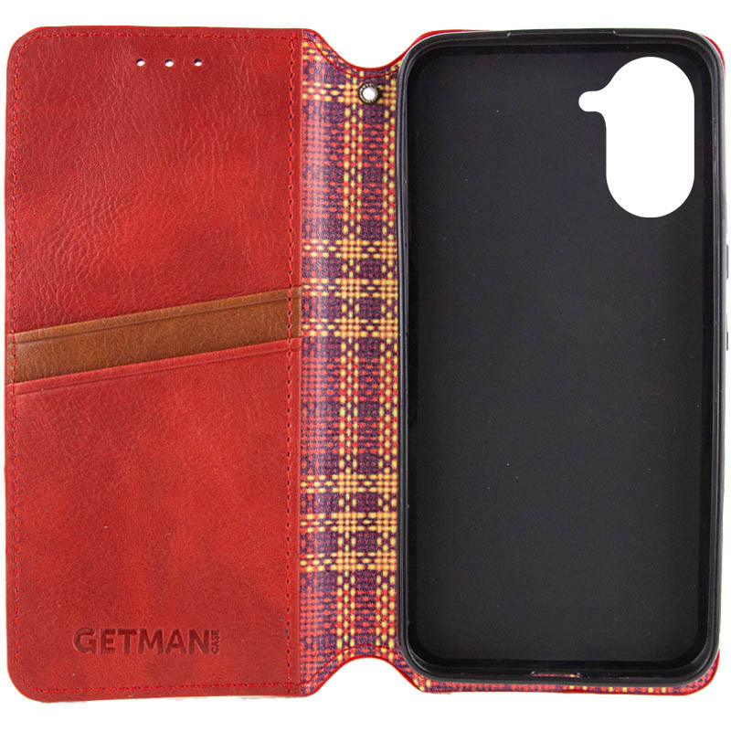 Фото Кожаный чехол-книжка GETMAN Cubic (PU) для Xiaomi Redmi A5 (Europe version) (Красный) в магазине vchehle.ua
