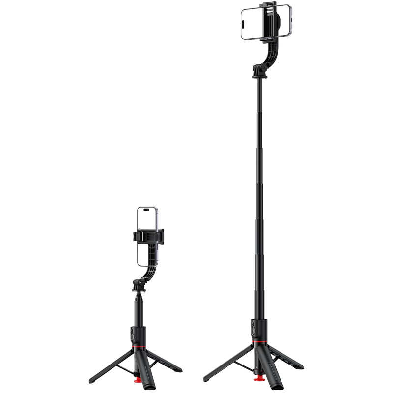 Фото Монопод для селфи Acefast E42 трипод + съемный BT пульт (Black) на vchehle.ua