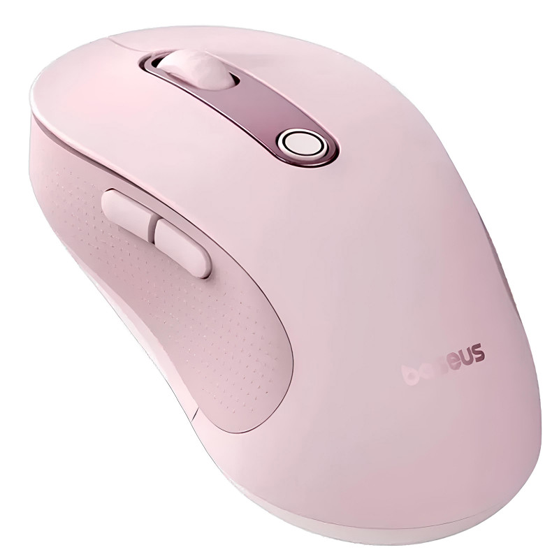 Фото Мышь беспроводная Baseus F02 Ergonomic Bluetooth (B010555) (Baby Pink) на vchehle.ua