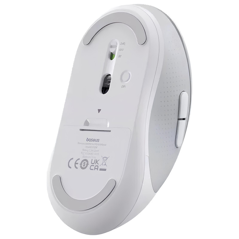 Мышь беспроводная Baseus F02 Ergonomic Bluetooth (B010555) (Moon White) в магазине vchehle.ua