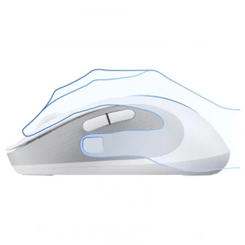 Купить Мышь беспроводная Baseus F02 Ergonomic Bluetooth (B010555) (Moon White) на vchehle.ua