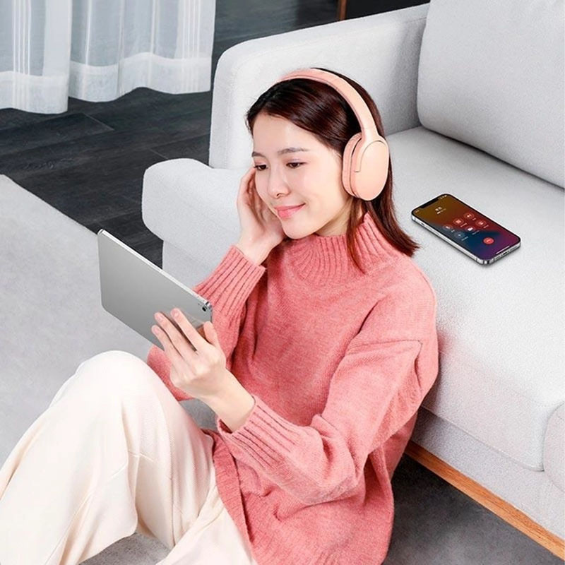 Замовити Накладні бездротові навушники Baseus Encok Wireless headphone D02 Pro (NGTD01030) (Pink) на vchehle.ua