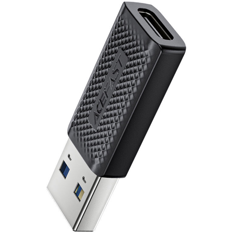 Перехідник Acefast J2 USB Type-C Female USB3.0 (Black)