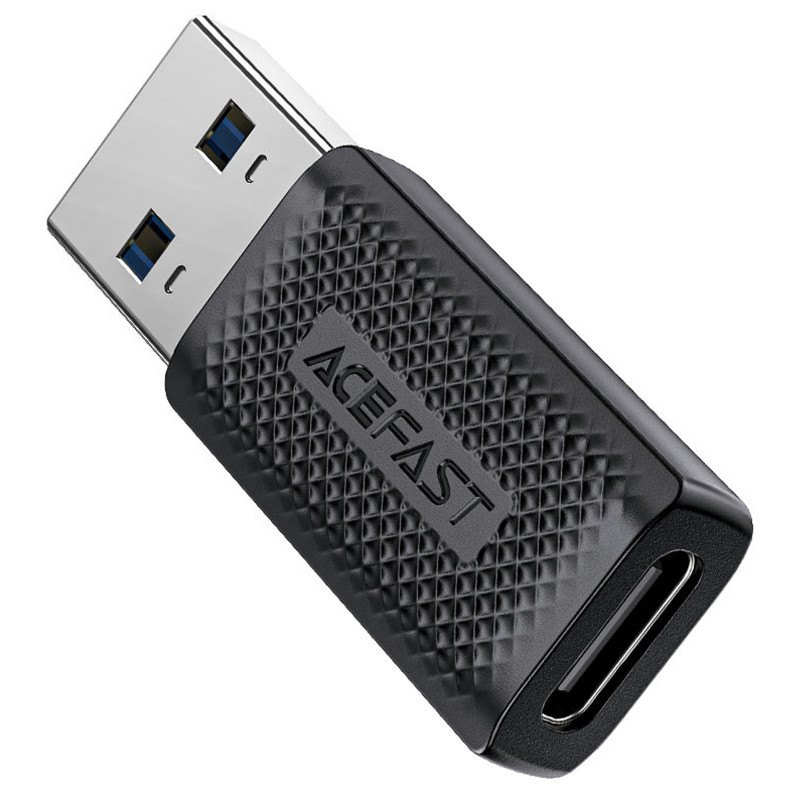 Перехідник Acefast J2 USB Type-C Female USB3.0 (Black) в магазині vchehle.ua