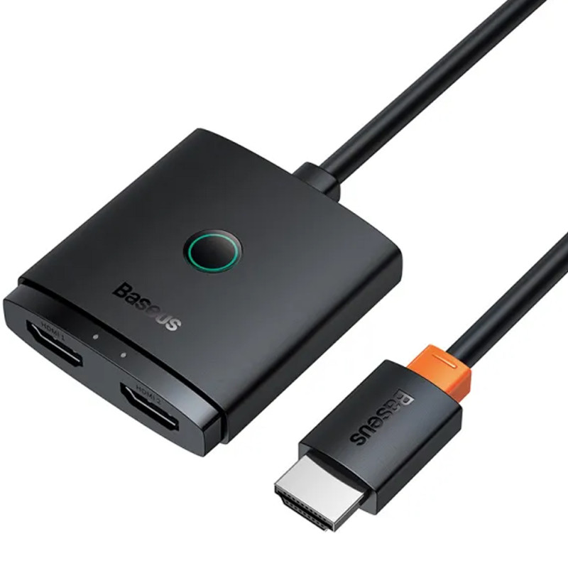 Переходник HUB Baseus AirJoy Series 2in1 HDMI to HDMI/HDMI (B01331105)