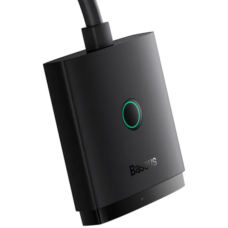 Купить Переходник HUB Baseus AirJoy Series 2in1 HDMI to HDMI/HDMI (B01331105) (Cluster Black) на vchehle.ua