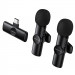 Купить Петличный беспроводной микрофон Borofone BFK16A Winner dual-mic Type-C (Black) на vchehle.ua