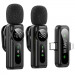 Заказать Петличный беспроводной микрофон WIWU WM007 Dual-mic (Lightning/Type-C) (Black) на vchehle.ua