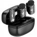 Петличный беспроводной микрофон WIWU WM008 Dual-mic ANC Type-C (Black)