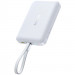 Фото Power Bank Baseus 10000mAh EnerFill FM11 30W з БЗП with cable  (E00289) (Moon White) на vchehle.ua
