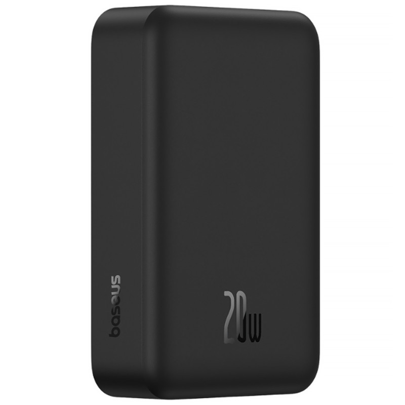 Фото Power Bank Baseus 10000mAh EnerFill FM41 Mini Magnetic PD20W с БЗУ  (E0027T) (Cosmic Black) на vchehle.ua