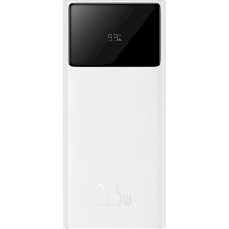 Фото Power Bank Baseus 30000 mAh EnerFill FP41 PD22.5W  (E0027K) (Moon White) на vchehle.ua