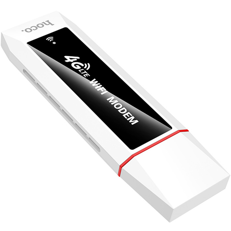 Портативний модем WiFi роутер Hoco HI43 150Mbps (SIM) 2100 mAh (White) в магазині vchehle.ua