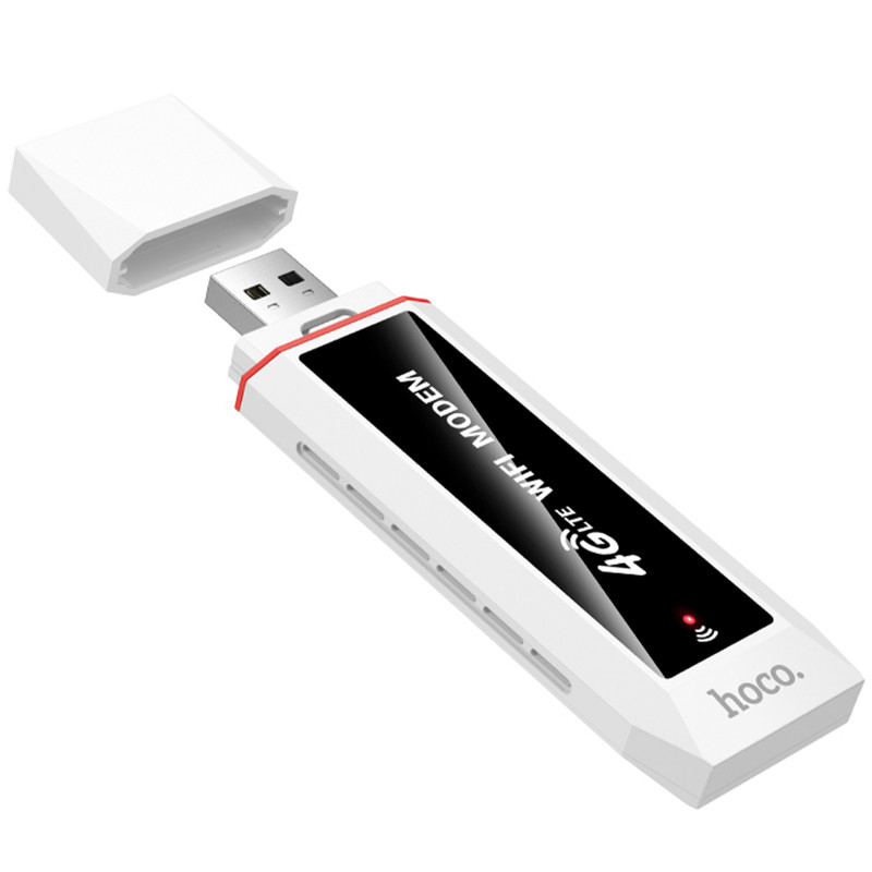 Купити Портативний модем WiFi роутер Hoco HI43 150Mbps (SIM) 2100 mAh (White) на vchehle.ua