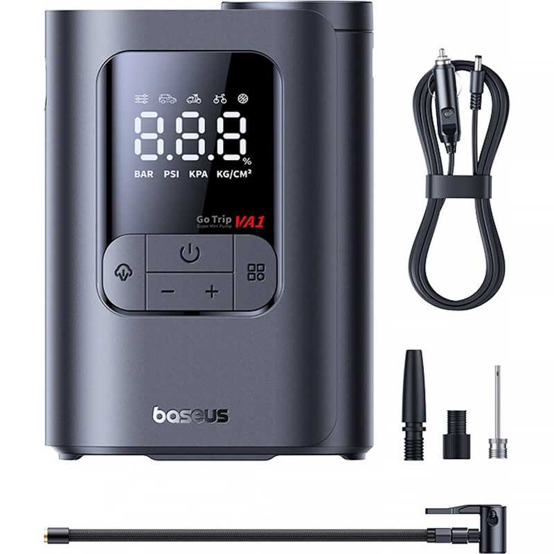Фото Автомобильный насос Baseus GoTrip VA1 Pro (C01197) (Cosmic Black) в магазине vchehle.ua