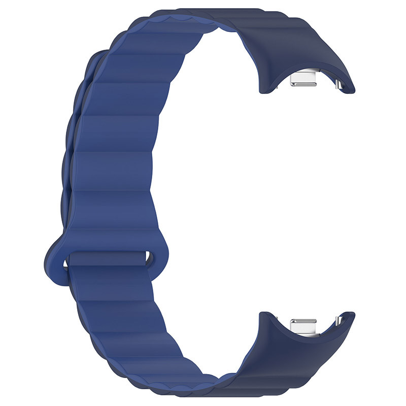 Фото Ремешок Dual-color Magnetic для Xiaomi Mi Band 9/8/10 (Navy Blue / Blue) в магазине vchehle.ua
