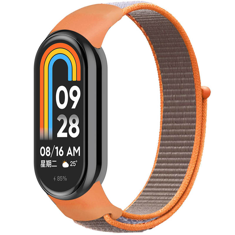Ремешок Nylon New для Xiaomi Mi Band 8/9/10 (Orange)