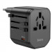 Сетевой универсальный переходник Hoco AC15 Walker PD20W+QC3.0 (2USB-A/1C) (EU) (Black)