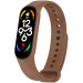 Силиконовый ремешок для Xiaomi Mi Band 7/6/5 (Коричневый / Brown)