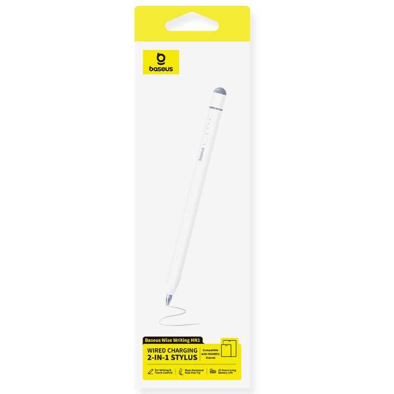 Стілус Baseus HN1 Wise Writing (B0004F) (Moon White) в магазині vchehle.ua