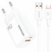 СЗУ Amaya E213D PD25W+QC3.0 (1USB-A/1C) + кабель USB to Type-C