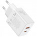 СЗУ Baseus Cube Pro Fast Charger PD30W+QC3.0 (1USB-A/1C) (P10111404) (Moon White) в магазине vchehle.ua