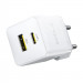 Фото МЗП Baseus Palm Fast Charger PD20W+QC3.0 (1USB-A/1C) + кабель Type-C to Type-C (P10111608) (Moon White) в маназині vchehle.ua