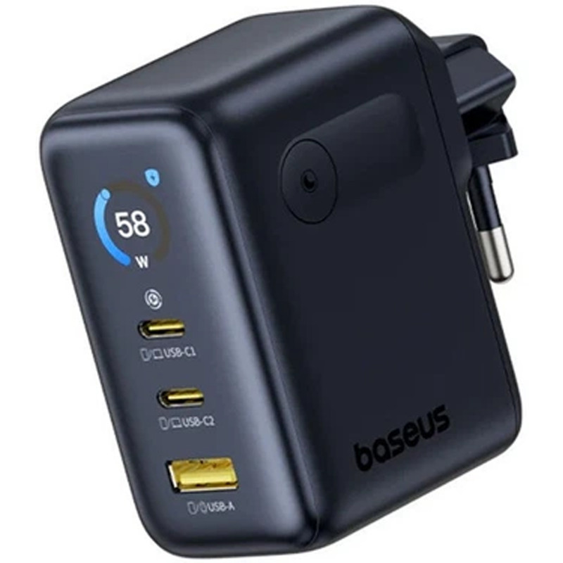 Фото СЗУ Baseus PicoGo AE21 Fast Charger 100W (1USB-A/2C) + кабель Type-C to Type-C (E0121B) (Cosmic Black) в магазине vchehle.ua
