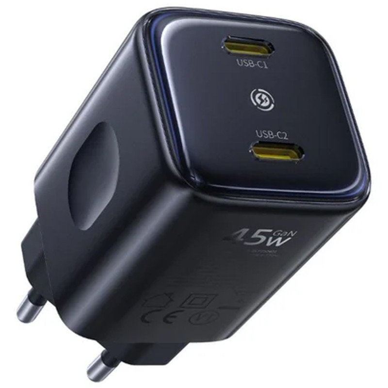 СЗУ Baseus PicoGo AN13 Fast Charger 45W (2USB-C) (E0121F) (Cosmic Black)