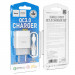 Купити МЗП Hoco C72Q Glorious QC3.0 18W (1USB-A) + кабель USB to MicroUSB (Білий) на vchehle.ua