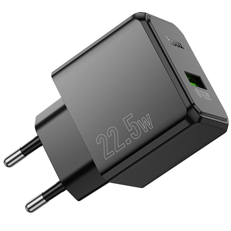 СЗУ Hoco CS17A Wish QC3.0 22.5W (1USB-A) (Black) в магазине vchehle.ua
