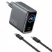 Фото МЗП WIWU CHG200 Voyager PD140W+QC3.0 (1USB-A/3C) + кабель Type-C to Type-C (Grey) на vchehle.ua