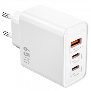 МЗП WIWU G005 Essen PD65W+QC3.0 GaN (1USB-A/2C)