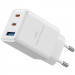 Фото МЗП WIWU G026 Cube PD67W+QC3.0 GaN (1USB-A/2C) (White) в маназині vchehle.ua