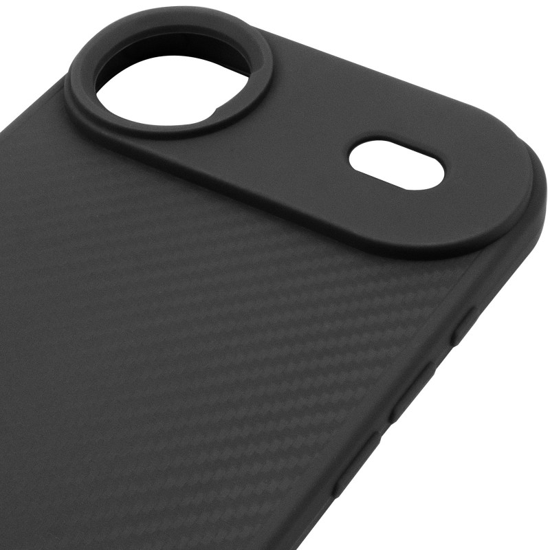 Купить TPU чехол Carbon Protective with Magnetic safe для Apple iPhone 17 Air (6.5") (Black) на vchehle.ua
