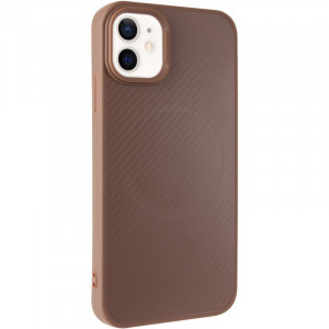TPU чехол Carbon Protective with Magnetic safe для Apple iPhone 11 (6.1")
