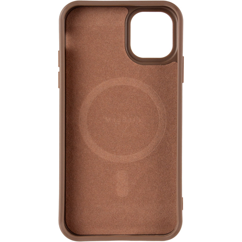 Фото TPU чохол Carbon Protective with Magnetic safe на Apple iPhone 12 Pro Max (6.7") (Coffee) в маназині vchehle.ua