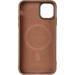 Фото TPU чехол Carbon Protective with Magnetic safe для Apple iPhone 13 / 14 (6.1") (Coffee) в магазине vchehle.ua