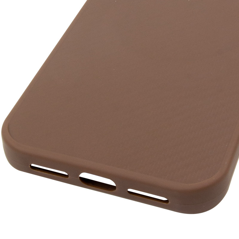 Купить TPU чехол Carbon Protective with Magnetic safe для Apple iPhone 13 / 14 (6.1") (Coffee) на vchehle.ua