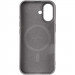 Фото TPU чехол Carbon Protective with Magnetic safe для Apple iPhone 16 (6.1") (Grey) в магазине vchehle.ua