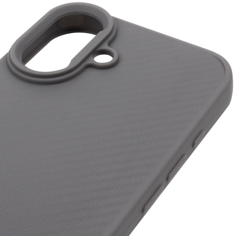 TPU чехол Carbon Protective with Magnetic safe для Apple iPhone 16 (6.1") (Grey) в магазине vchehle.ua