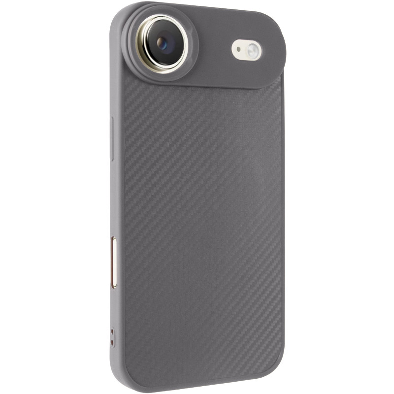 TPU чехол Carbon Protective with Magnetic safe для Apple iPhone 17 Air (6.5") (Grey)